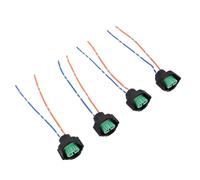 Headlight Socket Wiring Harness H11 H8 H9 Bulb Connector Adapter Wire Durable ABS Material DC12 24V Voltage for Female Halogen Headlight Fog Lights 4Pcs Set