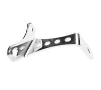 Headlight Support Bracket for Sportster Big Twin | 3.5" Powdercoated Gloss black & Chrome No-Brow Headlight Mount