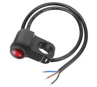 Headlight Switch 12V Headlight Switch Turn Signal Lights Control Fog Lamps Illumination Buttons Motorbike Handlebar Switch(Single switch)