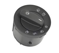 Headlight Switch Car Headlight Fog Light Control Switch Knob Compatible With VW For Caddy For Golf For Touran LHD 1K0941431Q 1K0941431N(With Low Beam)