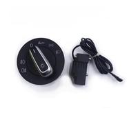 Headlight Switch Knob Compatible With Vw For Passat For B6 2006 2007 2008 2009 2010 2011 1 Pcs Chrome Headlight Switch Auto Function 5ND941431B