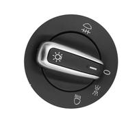 Headlight Switch Knob Compatible With VW For Touran 1T1 1T2 2003-2010 Chrome Headling Fog Lamp Switch Car Headlight Switch Auto Accessories