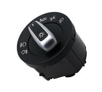 Headlight Switch with Fog Light Control, Compatible with A3 A6 A7 Q3 Q7 Polo Caddy Sharan Transporter, Multi-Function Headlamp Switch Module for Interior Lights & High/Low Beam Control