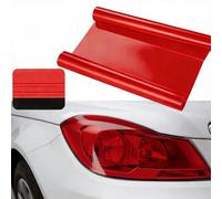 Headlight Tint Film - 12x48 Inches Red Headlight Tint, Fog Light Tint Red, Cover for Headlight/Taillight/Fog Light, Comes with Vinyl Wrap Squeegee Tool