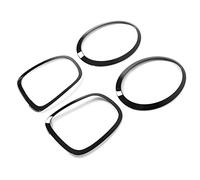 Headlight Trim, Glossy Black Finish Taillight Surround Cover for Front and Rear Auto Light Frames, for Mini Hatchback Owners and Car Enthusiasts, for Exterior Styling