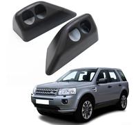 Headlight Washer Spray Nozzle Cover Pair for Land Rover Freelander 2 (2010-2015) - Front Bumper ABS Plastic Replacement Part