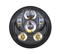 Headlight Waterproof 5.75" 5-3/4" Car Motorcycle Projector LED Headlight Headlamp For Indian For Scout 2015 2016 2017 Headlamp(Black)