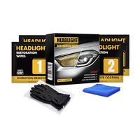 Headlight Wipes, Anti Static Cleaning Effect, 1 Set, Headlight Restoration Kit, Héadlight Cleaner And Protective Coating Wipes, Anti Static Cleaning Effect, For Cars, Trucks, SUVs, Motorcycles, RVs