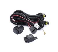 Headlight Wiring Harness,Pitbike Wiring Loom Car Fog Lamp Wiring Harness Socket Wire Kit 12V 40A Relay Indicator Switch Fit Use For H11H16 H8 Bulbs Interface Accessories