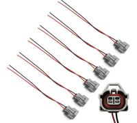 Headlight Wiring Harness Waterproof Fuel Injector Connector Harness Plug EV1 EV6 EV14 Compatible(10 pcs)