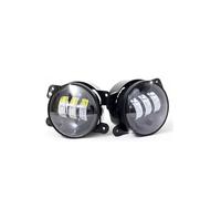 Headlights Assembly For AM For General For Hummer 1992 1993 1994 1995 1996 1997 1998 1999 2000 2001 4" Inch LED Fog Lights Car Front Driving Light Halo DRL Front Light Assembly(Black no halo)
