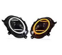 Headlights Assembly For BMW For Mini For Cooper F55 F56 F57 2014-2021 LED Headlight Head Lamp DRL Assembly Halogen Updated Plug And Play Car Headlight(2pc White amber A)