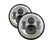 Headlights For Mazda For Miata For MX-5 For MX5 1990 1991 1992 1993 1994 1995 1996 1997 Car 7Inch Led Headlight Round Angel Eyes Halo Front DRL Lights Head Lamp(No Halo Chrome)