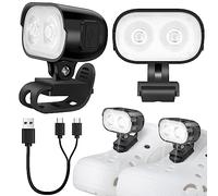 Headlights for Crocs 2 Pcs, ABS Lights for Croc Rechargeable - Super Bright, Head Adjustable, IPX6 Waterproof, Flashlight Attachment for Croc, Light Up Charm Accessories for Kids Adults Croc Shoes