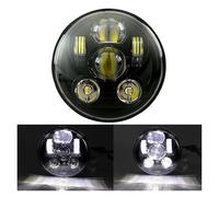 Headlights For Victory For Gunner For Vegas For Octane For Highball 2012 2016 2017 Motocross 5.75 Inch LED Headlight Motorcycle Headlamp(Black)