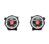 Headlights Head Lamp Compatible With Jeep For Wrangler 2018 2019 2020 2021 2022 2023 2024 Headlight Assembly Upgrade Lenses Seven-color Hellcat Lights 1Pair