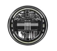 Headlights Headlamp 7 Inch Led Headlight H4 DRL Round 7'' Headlights Dot Headlamp For Jeep For Wrangler TJ LJ JK For CJ-8 For CJ-7(1pcs Black A)
