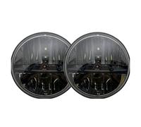 Headlights kit drl For Hummer H1 & H2 2003 2004 2005 2006 2007 2008 2009 Pair 7"Inch Round LED H4 Headlight Headlps(Right)