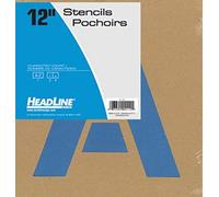 Headline Sign - Letter Stencil Set, 12-Inch Capital Letters A to Z, Reusable