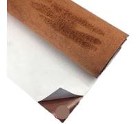 Headliner Fabric, Van Carpet Lining Self-Adhesive Car Interior Repairing Atch 4-Side Elastic Cloth Roof Repair Sofa Fabric(Dark Coffee,50cm x 100cm)