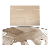 Headliner Fabric, Van Carpet Lining Suede Headlining Fabric 150x100cm Foam Backed For Car Interior Trim Protect Aging Broken Faded DIY Repair Replacement(150x100cm Beige)