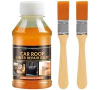 Headliner Glue 100ml Waterproof High Temperature Resistant Liquid Headliner Adhesive with 2 Brush for Car Various Repair