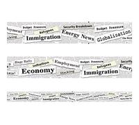 Headlines In the News Classroom Display Borders / Trimmers. Packs of 12 metres.