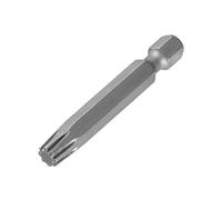 HEADLOK 8MM 50MM HEX Shank 6.0MM NO. 3 Spider Drive BIT, Carbon Steel Blades, Suitable for Power Screwdrivers & Hand Tool Bit Holders, 2 in Pack