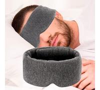 HEADMALL 100% Cotton Blackout Sleep Mask for Men Women - Super Soft & Comfortable Eye Mask for Sleeping , Light Blocking Eye Cover Upgrated Material, Adjustable Blindfold for Airplane Travel / Nap…