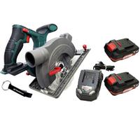 HEADNMORE® Bundle - Parkside® 20 V Cordless Circular Saw PHKSA 20 and Headnmore® Keyring (2 x 2Ah Battery)
