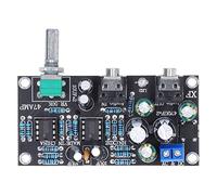 Headphone Amplifier Board, Dual Channel OP AMP Module, Changeable Op Amps Audio Circuit Board with Single Power Supply 47, for AC 6-18V or DC 9-24V Input