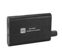 Headphone Amplifier, Portable Earphone Amplifier Two Stage Gain Metal Stereo Audio Amplifier, 3.5mm AUX Input Output, 16-300 Ohm, for MP3/4, Phones, Computer