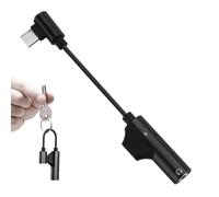 Headphone and Charger Adapter Type C-2-in-1 USB C to 3.5mm Audio Converter Dongle | Fast Charging and Music Playing Adapter, Type C Splitter for Cell Phones, Tablets and Laptops