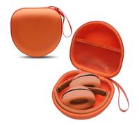 Headphone Case Compatible with Beats, Skullcandy, JLab, JBL, BERIBES, TOZO, KVIDIO, Picun, Soundcore Q20i/Q20/Q30 Wireless Foldable Headphones, Orange Travel Storage Case