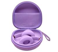 Headphone Case Compatible with Beats, Skullcandy, JLab, JBL, BERIBES, TOZO, KVIDIO, Picun, Soundcore Q20i/Q20/Q30 Wireless Foldable Headphones, Purple Travel Storage Case