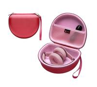 Headphone Case Compatible with Beats Studio Pro/Solo 4 / Studio 3 / Solo 3 / Picun B8 / BERIBES/JLab JBuds Lux ANC Wireless Bluetooth Noise Cancelling Headphones（Outer Pink+Inner Pink）