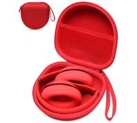Headphone Case Compatible with BERIBES/TOZO/KVIDIO/Beats/Soundcore Anker/JBL Noise Cancelling Over-Ear Headphones, Red