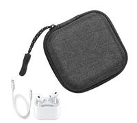 Headphone Case - Durable Water Resistant Container, Small Electronic Accessory Holder | Introducing the free cable, soft inner lining, data cable storage solution