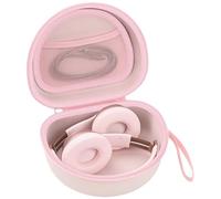 Headphone Case for Beats/JLab Go JBuds Lux ANC/JBL/BERIBES/KVIDIO, Pink | for Souncore Q20i/ TOZO HT3/ Picun Foldable Over-Ear Headphones,with Handle Strap Travel Carrying Headset Case