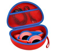 Headphone Case for Riwbox CT-7 Pink/for Jack CT-7S Cat Green 3.5mm/ for iClever IC-HS01/for Picun/for FosPower Bluetooth Wireless Over-Ear Headphones Headset for Kids-Box Only,Red