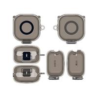 Headphone Case for Sony LinkBuds Clip WF-LC900, Wireless Earbuds Accessories, TPU Anti-Slip Soft Protective Cover with Hook, Shockproof and Dustproof Case (clear gray)