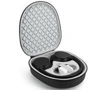 Headphone Case for Sony WH-CH720N Soundcore by Anker Q20i, Hard Portable Over Ear Headphone Carrying Case, Wireless Headphone Storage Protective Case for Travel Home (Black-Pattern)