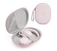 Headphone Case Hard Shell for JBL Tune 520BT/510BT/500BT/720BT/Bose/Soundcore Anker/BERIBES/KVIDIO/TOZO/JLab, Ultra-Slim Pocket Over-Ear Headset Universal Portable Travel Organizer Bag (Pink)