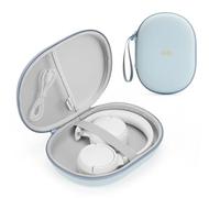Headphone Case Hard Shell for JBL Tune 520BT/510BT/500BT/720BT/Bose/Soundcore Anker/BERIBES/KVIDIO/TOZO/JLab, Ultra-Slim Pocket Over-Ear Headset Universal Portable Travel Organizer Bag (Light Blue)
