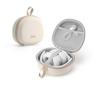 Headphone Case Hard Shell for Soundcore Anker Q20 Q20i Q30/ KVIDIO/Beats/Bose/Uliptz/JBL Tune 760 NC/720BT Foldable Over-Ear Headphones Portable Travel Organizer Bag (Beige)