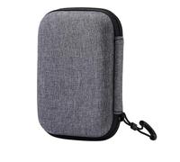 Headphone Case Hard Shell Headphones with Earphones Small Tear Pouch Earphone Case with Clip Show Your Fashion Feeling With This Headphone Case The Grey Exterior Is Modest And Luxury