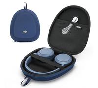 Headphone Case Hard Shell Super-Slim for Sony/JBL/Bose/Soundcore Anker/BERIBES KVIDIO TOZO JLab Over-Ear Headphones Universal Portable Travel Organizer Bag (Blue)