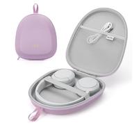 Headphone Case Hard Shell Super-Slim for Sony/JBL/Bose/Soundcore Anker/BERIBES KVIDIO TOZO JLab Over-Ear Headphones Universal Portable Travel Organizer Bag (Purple)