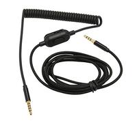 Headphone Coiled Cable for Astro A10 A30 A40, Adjustable Volume Spring Cable with Mute, Retractable 6.6ft Sound Cable with 3.5mm Jack for One PC