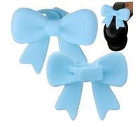 Headphone Decoration in the Shape of Bows, 3D Silicone Bow Shape Support, 2 Parts Headphone Attachment Accessories, for Party, Streaming, Study, Work, Travel and